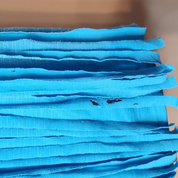 IZ Byer Dress Girls Blue Fringe Tank Dress Size 6 - Picture 5 of 5